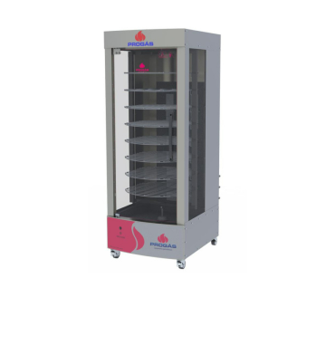 Forno Multiuso Giratório 128Kg 8 Grelhas A Gás Bivolt Progás