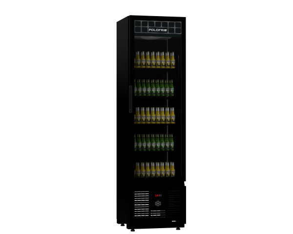 Visa Mondrian Black Ar Forçado 01 Porta De Vidro 305lts Polo Frio