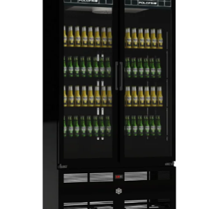AUTO SERVIÇO CERVEJEIRA BLACK CONTR DIGITAL 02 PORTA DE VIDRO 1,10 MT POLO FRIO 630LTS LINHA MONDRIAN